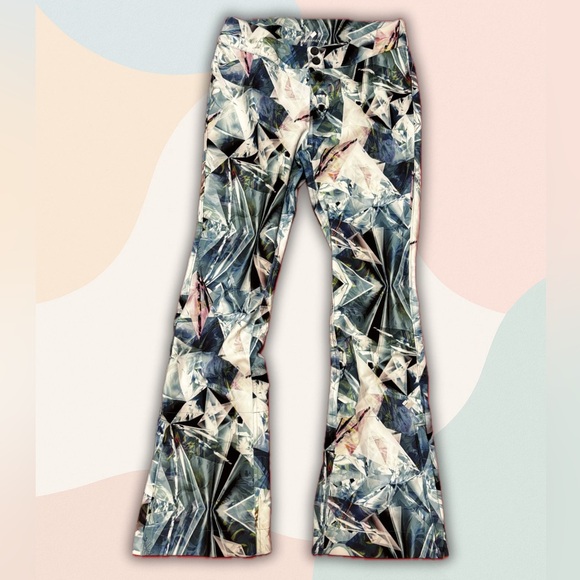 Obermeyer Women Multicolor Printed Snowboard Pants - Picture 1 of 4
